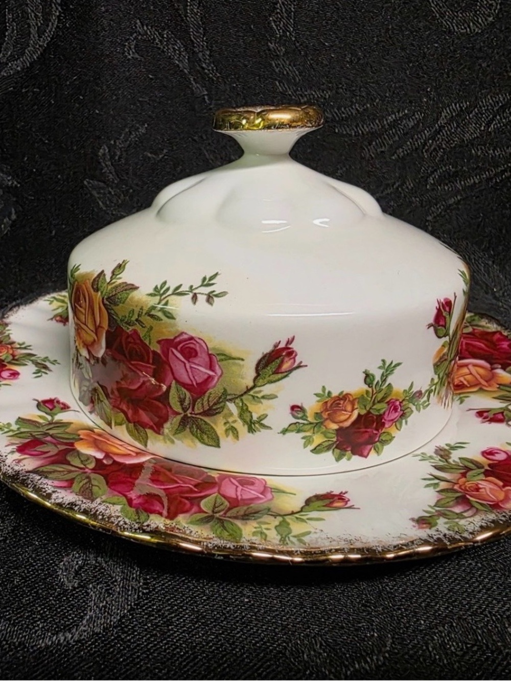Royal Albert Old Country Rose Butter Dish